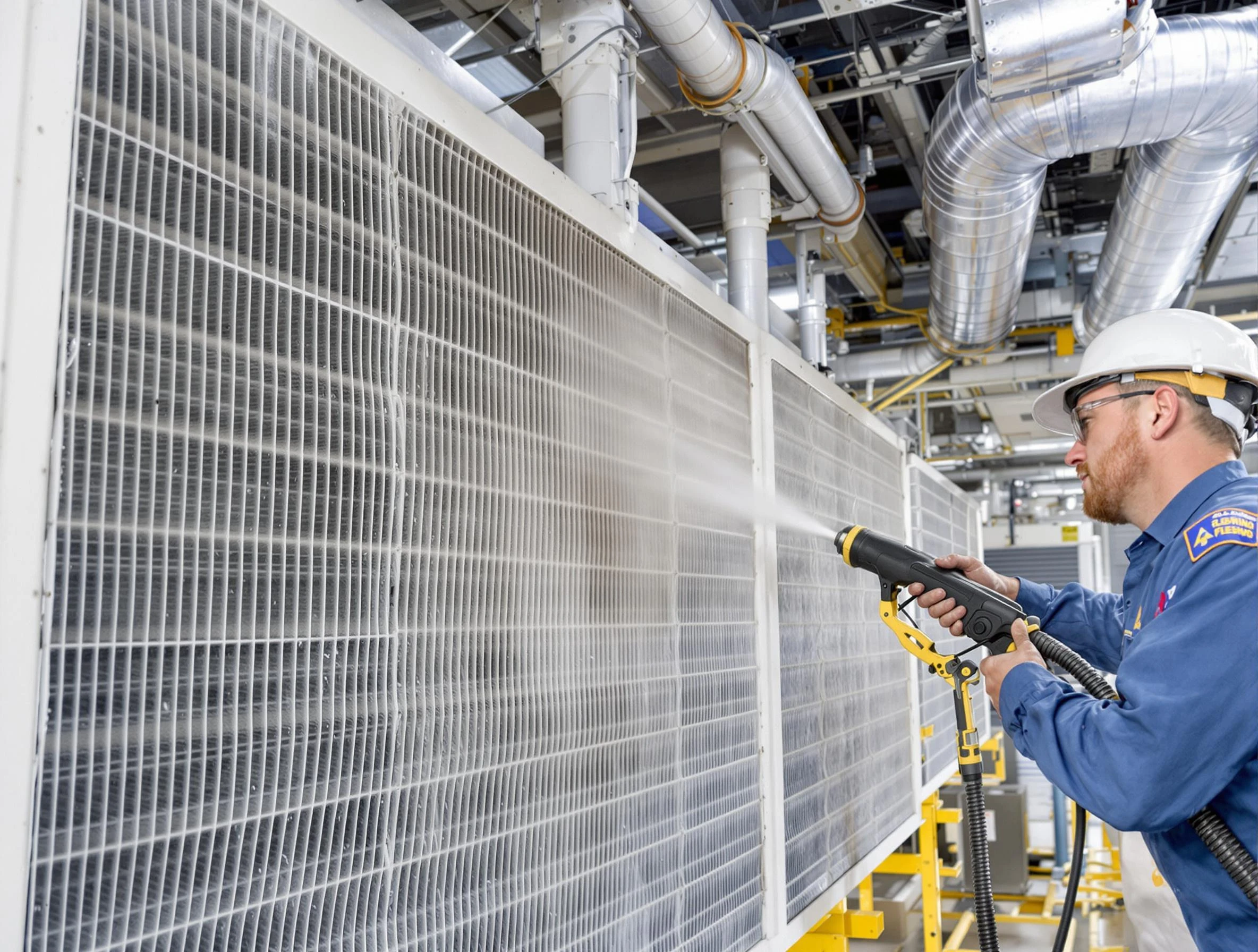 Professional commercial coil cleaning by Economy Air Duct Cleaning in Economy